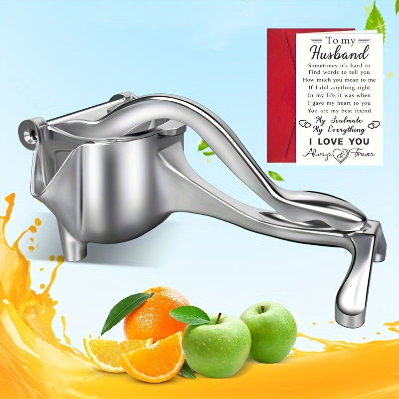 TEMU Durable Manual Citrus Juicer With Filter, Portable Handheld Fruit Juicer, Professional Lemon, Orange And Citrus Juicer, Suitable For Home And
