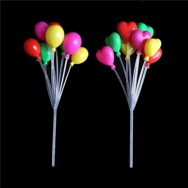 Mini Dolls Simulation Colorful Balloons Micro Landscape Figurines Miniature Home Garden Decorations Christmas Gift Y240808