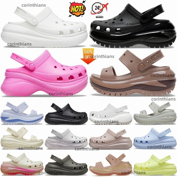 Sandals Mega Crush Clog For Sandal Women Womens triple Juice Black White Bone Water Dusty Olive Proof Classic Salehe Bembury Womens size 36-