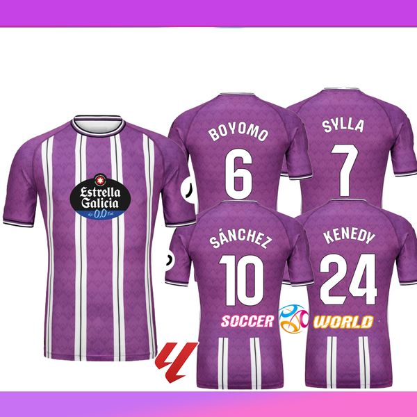 24 25 ValladoliD soccer jersey 2024 2025 Home Perez TORRES BOYOMO SYLLA Andre Sanchez KENEDY Football Shirts Kid Kit Football uniform