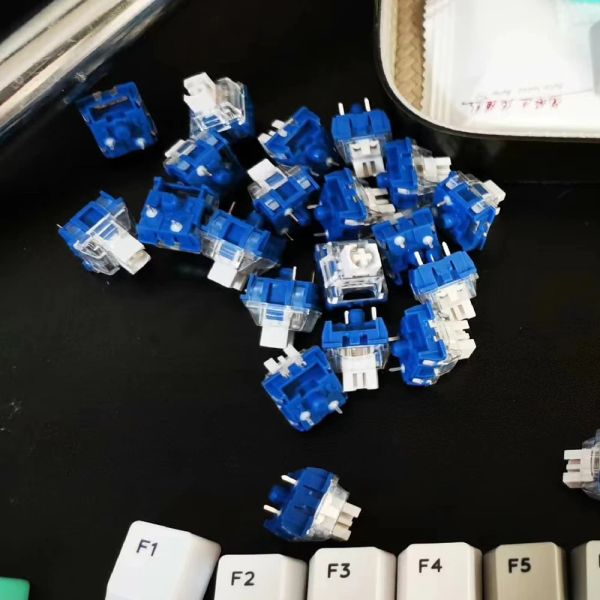 TTC Speed Silver V1 V2 Switches Mechanical Keyboard 3Pin Linear Lubed Prevent Accident Click Double Spring RGB Gaming MX Switch