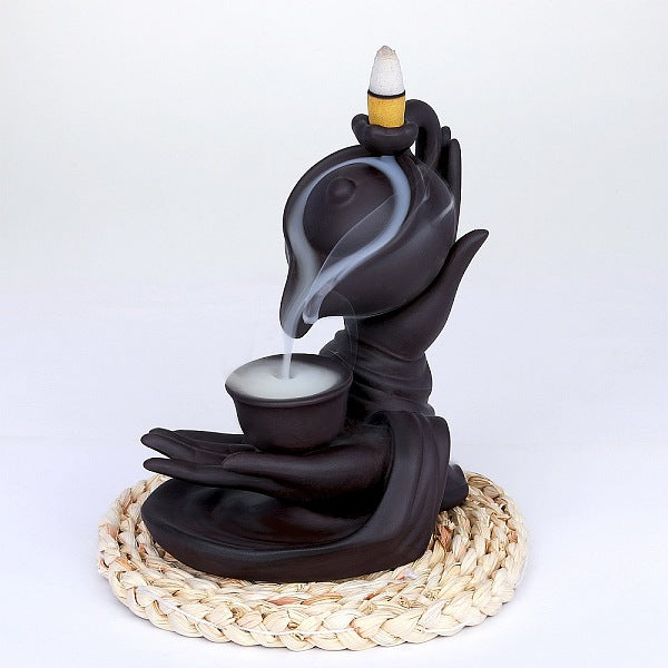 Lila sand dekorative tee topf hand flow weihrauch herd lila sand weihrauch herd dekorative geschenk