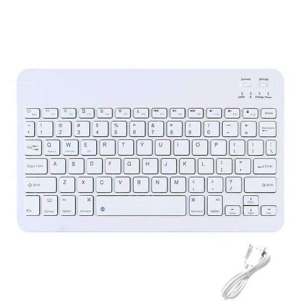 10 inch Wireless Keyboard Russian Spanish Korean Keyboard For iPad Air Pro Tablet For Android IOS WindowsXJ241225
