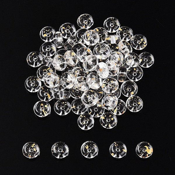 Galvanizzare colori trasparenti arcobaleno con polvere glitterata perline di vetro