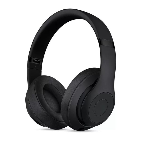 Design wireless headphones stereo bluetooth headsets foldable earphone animation showing