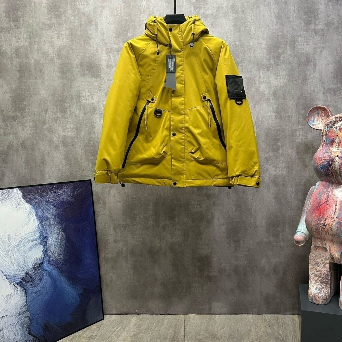 Mens jacket Designer Outdoor functional workwear down and cotton jacket hooded thick and warm jacket