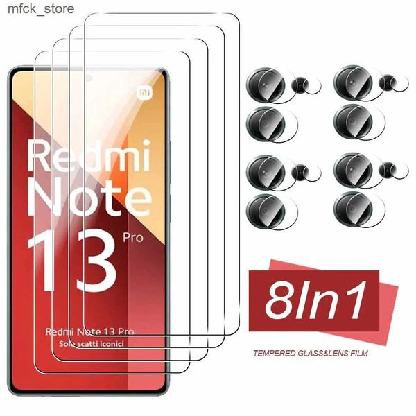 Cell Phone Protectors 8In1 Redmy Note13 13Pro 5G Camera Lens Protective For Note 13 Pro 4G Tempered Glass Screen Protector J241202