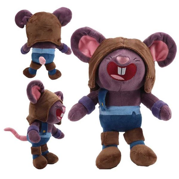 Stuffed Plush Animals 30cm Kawaii Cartoon Mouse Plush Toy Anime Game Peripherals Blind Mouse Cute Exquisite Dolls Game Enthusiasts Christmas