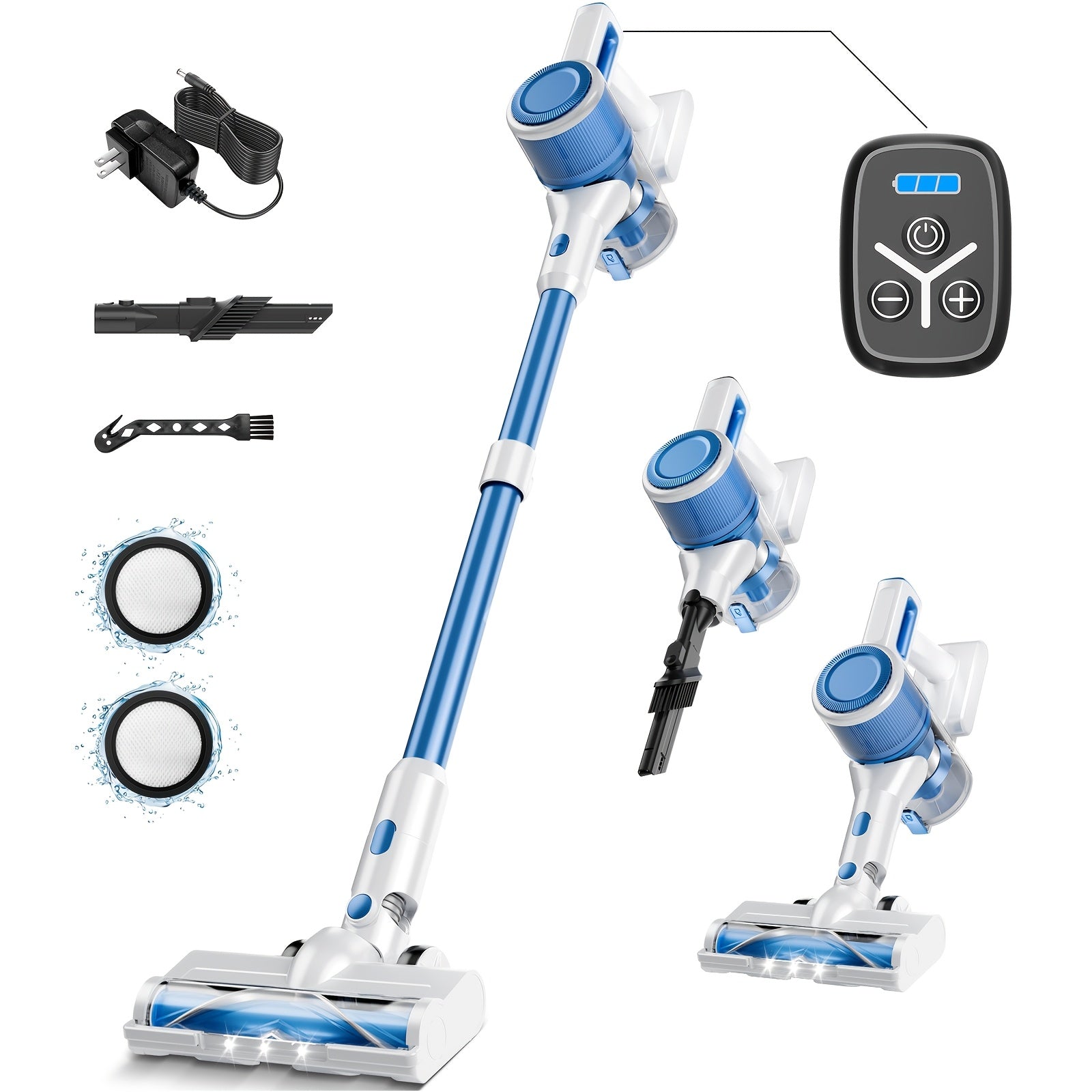 TEMU Cordless Vacuum Cleaner, Max 70kpa Brushless Household Stick Vacuum Cleaner, Lightweight Vacuum Cleaner With A Running Time Of Up To 45 Minutes,