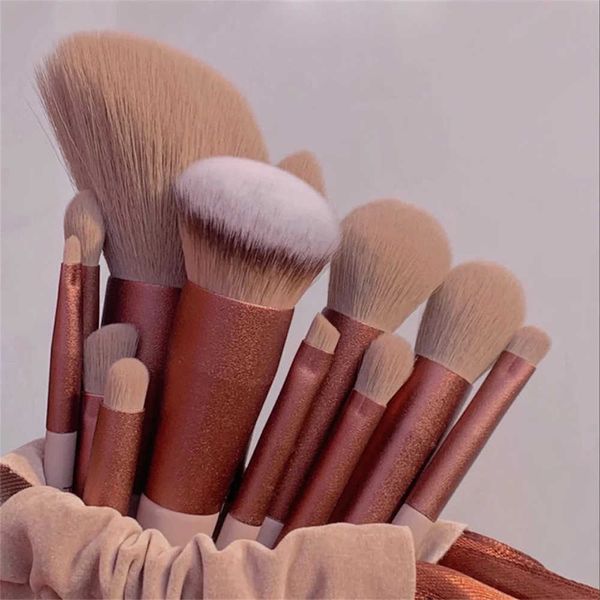 Makeup Brushes 13Pcs Soft Fluffy Makeup Tools Brushes Set For Cosmetics Foundation Blush Powder Eyeshadow Kabuki Blending Makeup Brush Beaut