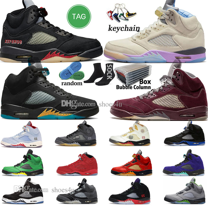5 Basketball Shoes for men women 5s Craft Aqua Concord UNC Green Bean Racer Blue Bird Oreo Metallic Raging Fire Red We The Best BlueBird Anthracite