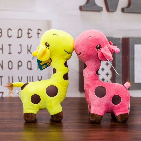 2024 New 25CM Plush Giraffe Doll Cute Spotted Deer Doll Gift Creative Color Deer Gift