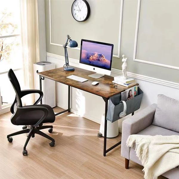 Consultation price, custom panel furniture modern simple computer desk with bookcase combination desk home desk