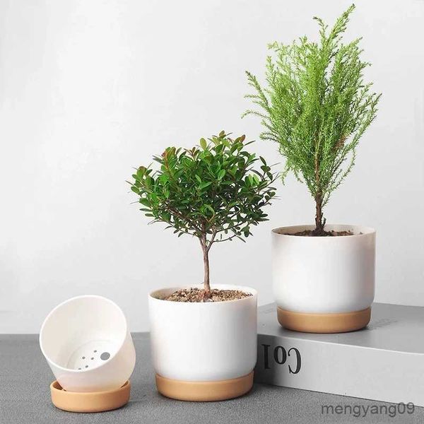 Planters Pots Double Succulents Flower Pots Planter Creative Vase Green Plants Pot Vase Table Decoration Flower Pots For Garden Home Decor R