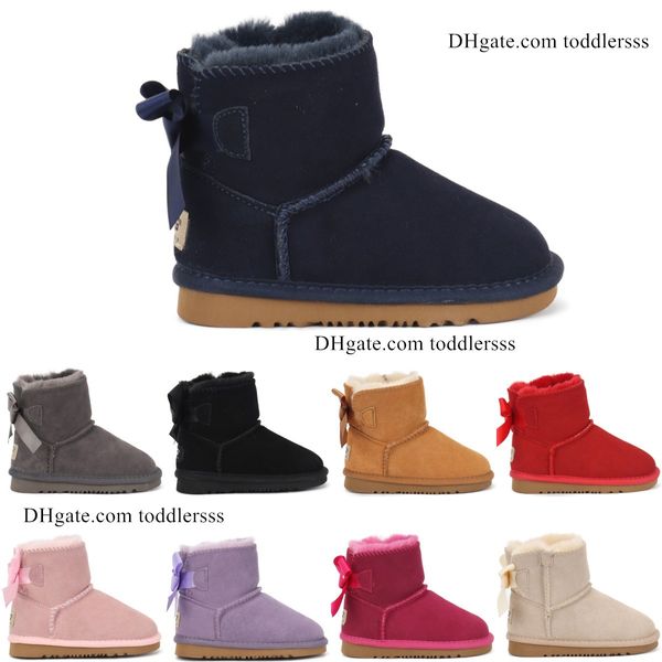 Kids Boots Mini Bow Toddler Australia Girls Booties Children Designer Classic Winter Snow Boot Baby Kid Youth Sneakers Bailey Australia Ches