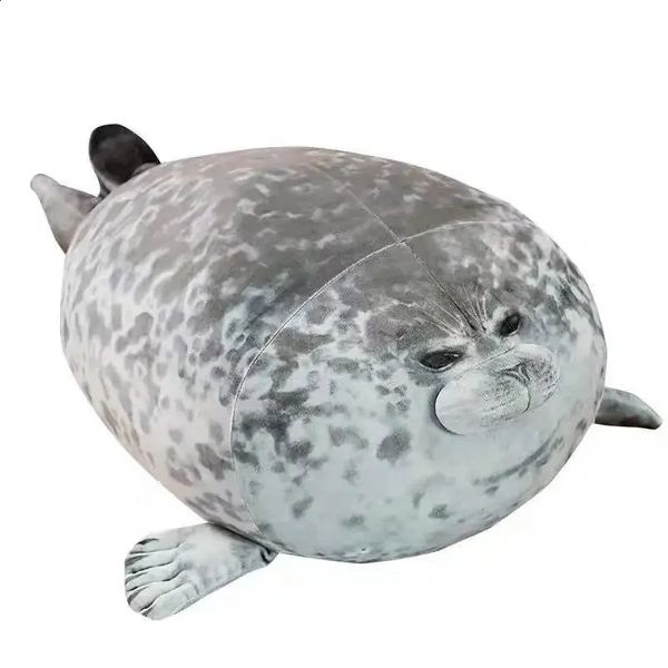 20CM Angry Blob Seal Pillow Chubby 3D Novelty Sea Lion Doll Plush Stuffed Toy Baby Sleeping Throw Gifts for Kids Girls 240730