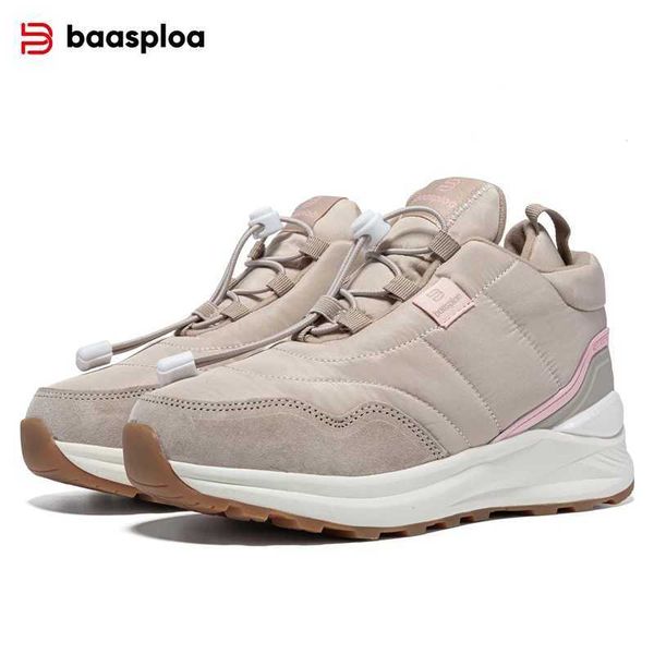Baasploa Women Cotton Shoes New Winter Outdoor Waterproof Plush Warm Sneaker Female Casual Non-Slip Wear-Resistant Walking ShoesC241114