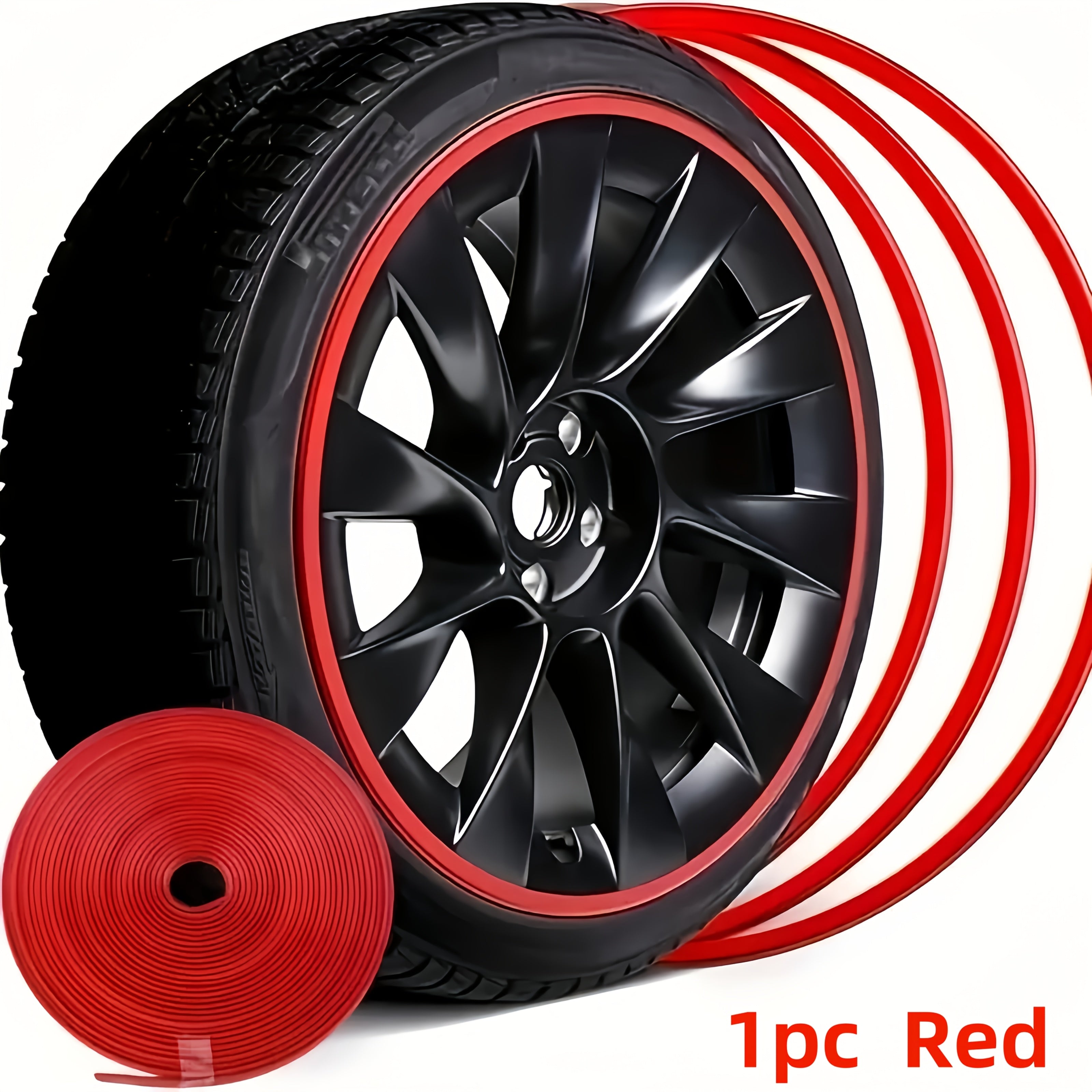 TEMU 312.99in Universal Wheel Protection Strip, Abs Decorative Strip, Front Positioning, Anti-collision Rubber Fender, Tire Protection Ring-suitable
