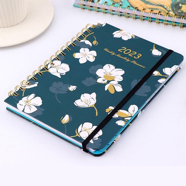Notepads 2023 Planner Notebooks A5 Daily Weekly Monthly Agenda Organizer Journal Diary for Students School Supplies Schedule Stationery 2301