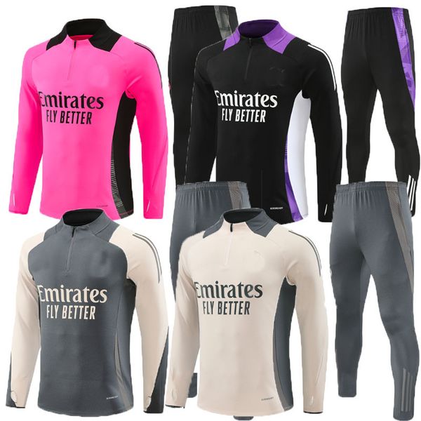 NEW 2024 2025 ReAl football training kit men+kids VINI JR GAVI long-sleeved trousers football jogging tracksuit