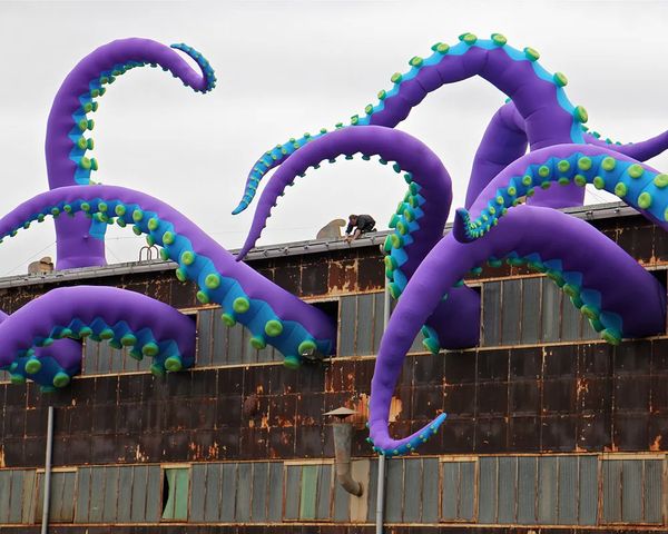 Wholesale Factory inflatable octopus tentacles leg Claw arms for Building Roof And Aquarium Decoration Halloween party 4854