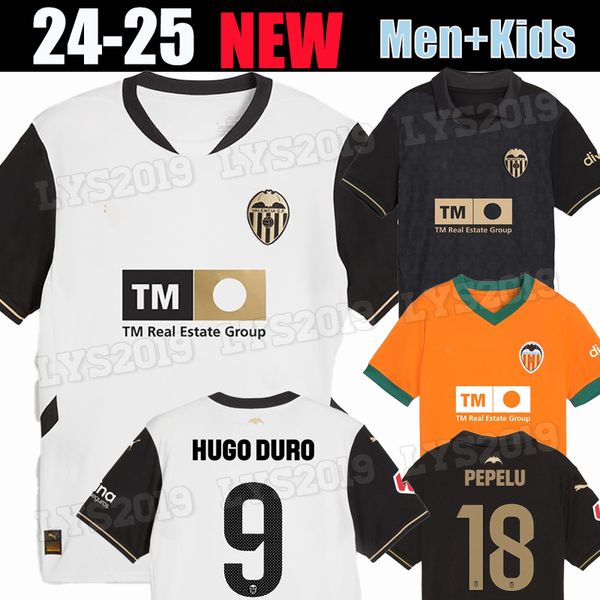 new 2024 Valencias CF soccer jerseys CAVANI GUEDES GAMEIRO camisetas de futbol RODRIGO Gaya M.Gomez men kids kit football shirts 24 25 River