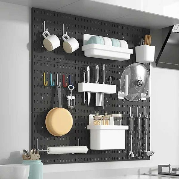 Storage Holders Racks DIY nail board accessories hanging shelves storage hooks wall organizers garage kitchen room no punching process organ