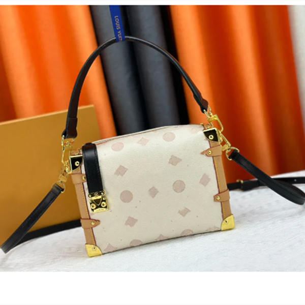 2024 New Side Trunk Soft box bag Genuine leather design S-lock shoulder bag clutch handbag crossbody packages Tote bag