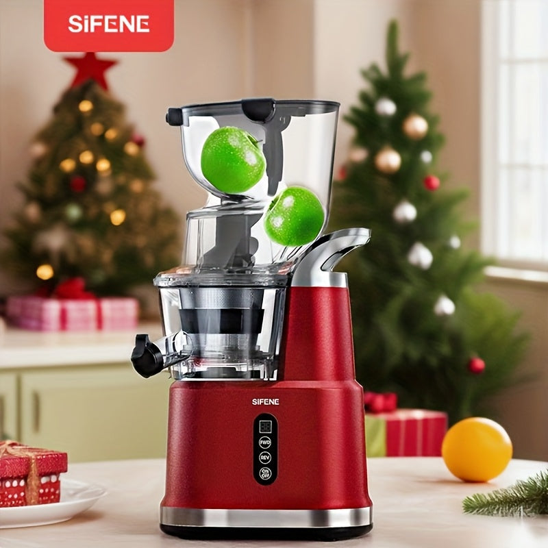 TEMU Cold Press Juicer Machine, Sifene Slow Masticating Juicer, 83mm Wide Chute For Whole Fruits & Vegetables, Easy To Clean, , Non Bpa, Gray