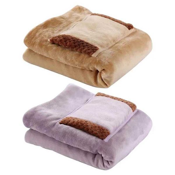 Electric blanket hot throw pad rechargeable portable winter warm blanket with pocket suitable for home office cracks X241018