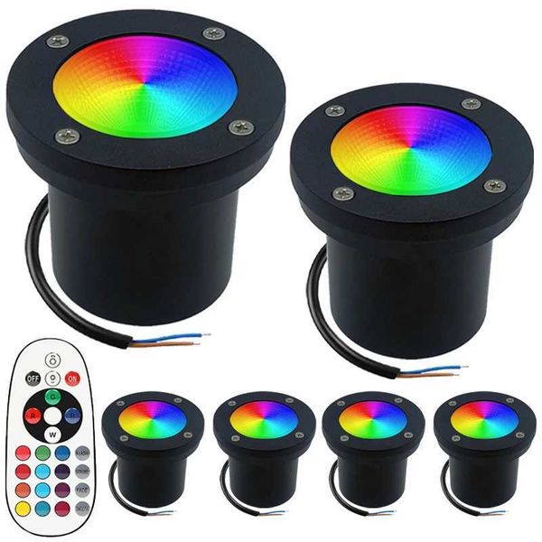 RGB Warm White LED Underground Lamp Waterproof Landscape Light 10W In-Ground Light Path Garden Yard Fence Deck Outdoor Spotlight CL240813