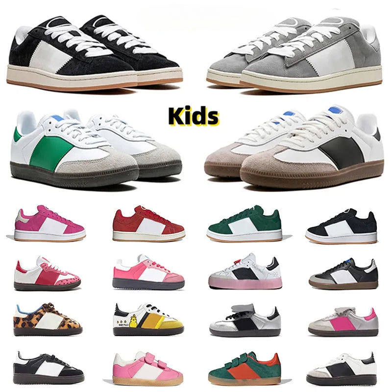 With Box Designer 00s Kids shoes Originals OG white black Toddlers baby boys girls Athletic Outdoor sneakers trainers Infants Children PS Pour Enfan