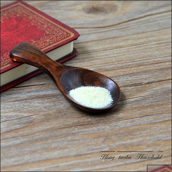 Spoons Spoons Small Wood Wooden Spoon Baby Feed Tea Coffee Milk Kids Ice Cream S Dhblk Drop Delivery Home Garden Kitchen Dining Bar F Dhbbl