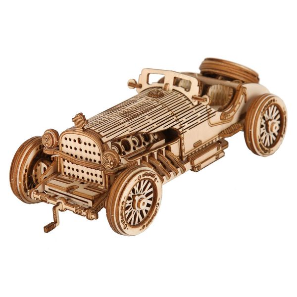 sports car Model DIY 3D Wooden Puzzle Building Block Kits Assembly Toy Birthday Gift For Kids Adt He DecorT250117