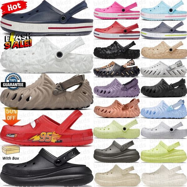 Lightning clogs Classic Clog sandals designer sandal womens mens black pink white blue brown lime green yellow summer Flat slide free shippi