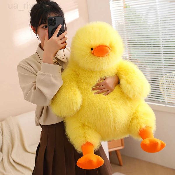 70CM Big Size Kaii Duck Plush Doll Lovely Fat Duck Stuffed Baby Toy low Beautif Gifts for Girls Ro Decor Z241230
