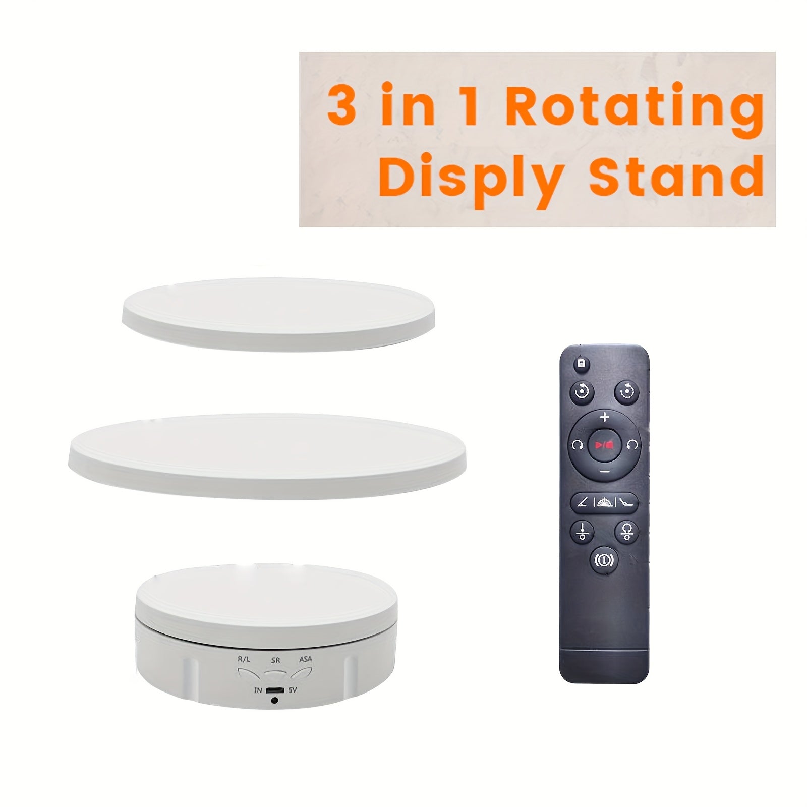 TEMU Janchun 3 In 1 Turner Cup Rotating Display Stand For Epoxy Glitter Tumbler, 360 Degree Rotating Display Stand, 5.74" - 7.08" - 8.06" Diameter,