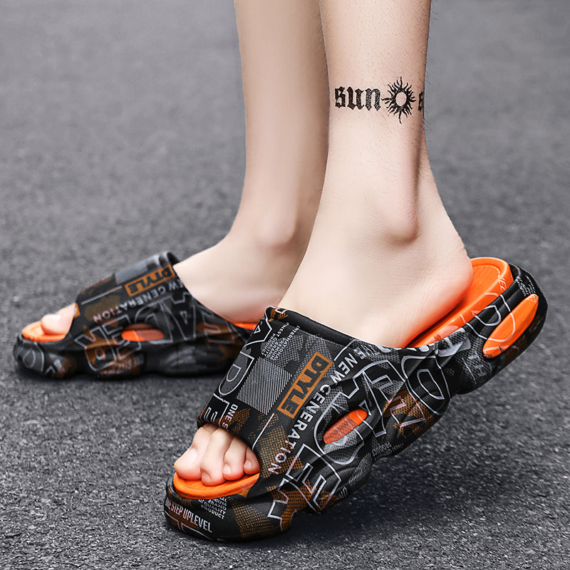 High Quality Men Women Slippers Indoor Outdoor Sandals Beach Thick Soft Sole Slides Men Casual Shoes Flip-flops Home Slippers