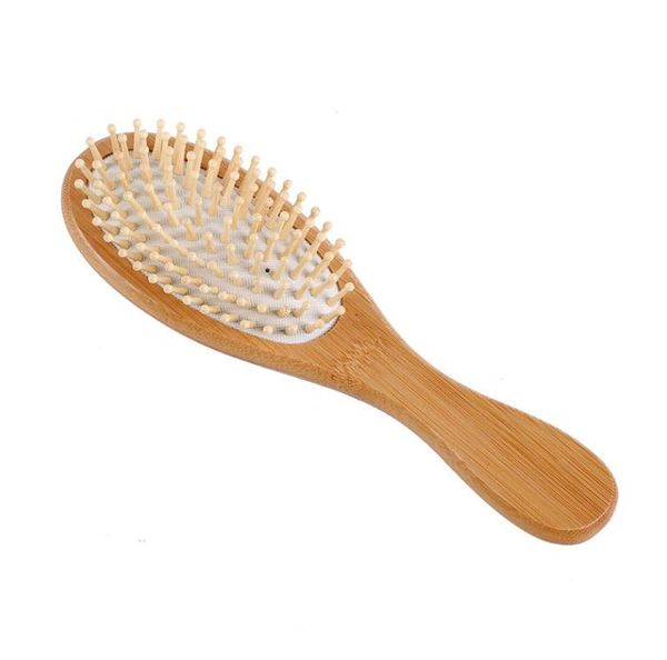 Wholesale Natural Bamboo Brush Healthy Care Massage Hair Comb Anti Static Airbag Hairbrush Hair Styling Tool SN865