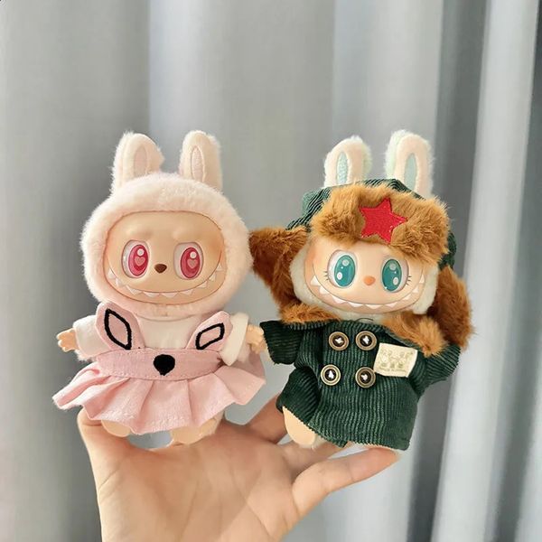 Doll Clothes Outfit Accessories For Korea Kpop EXO 15cm Labubu Plush Idol Dolls Clothing Spaghetti Strap Skirt Girl Gift Kid Toy 241210