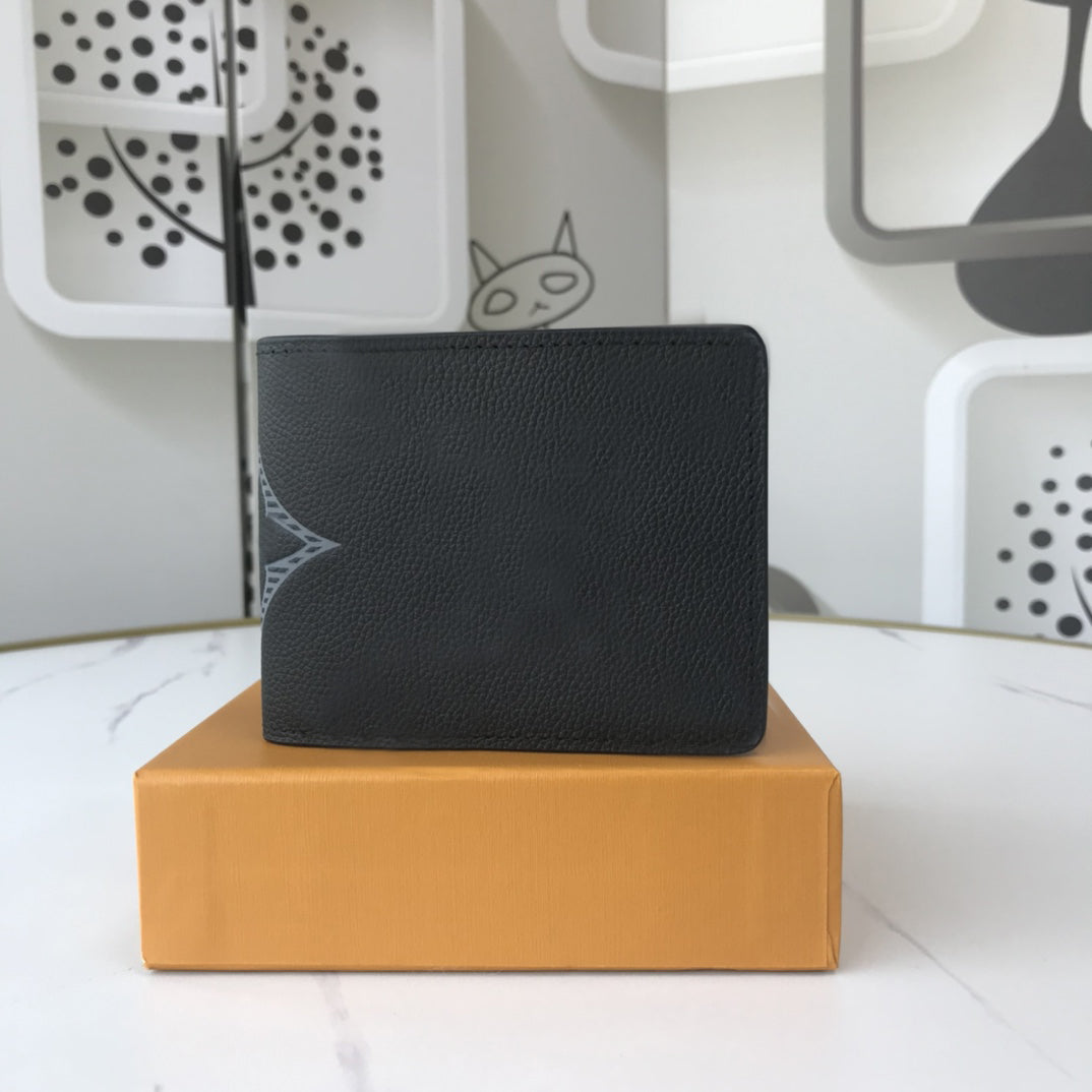 Designer mens wallets luxury Damier Graphite purses embossed flower letter small credit card holders male fashion money clutch bag with box high-qua