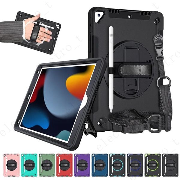 Protective Shockproof Rugged Tablet Case with Built-in Screen Protector for iPad mini Air pro 9.7 10.2 10.9 11 12.9 Inch Generation Cover 36