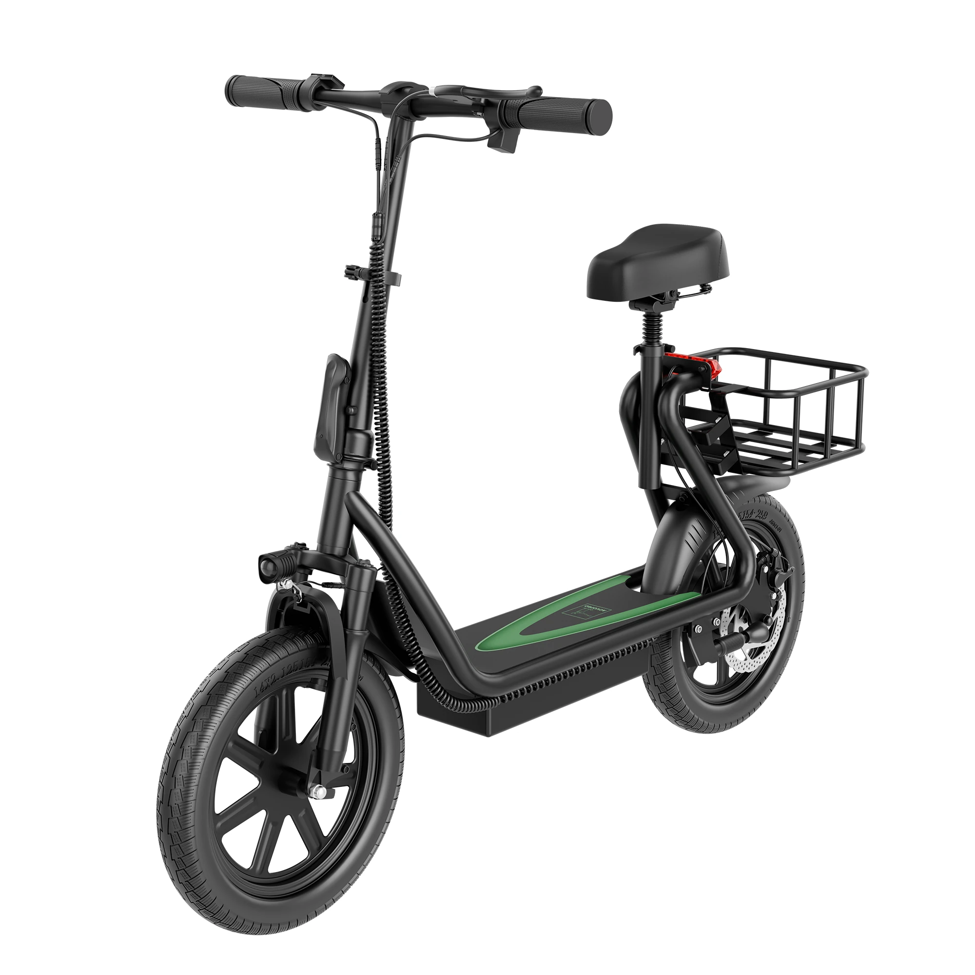 [EU DIRECT] AOVOPRO ESBS Electric Scooter with Seat 500W Motor Recommended Top Speed 25KM-H 48V 10.4AH Battery 14inch Ti