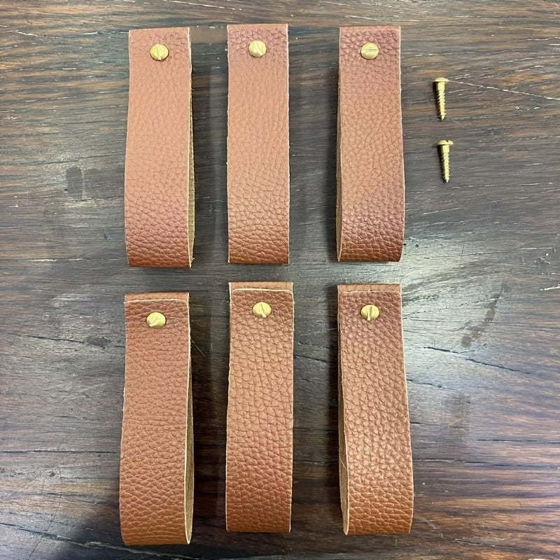 TEMU Grain Leather Wall Hook Suspender Hook Leather Curtain Rod Lanyard Bathroom Kitchen Bedroom Lanyard