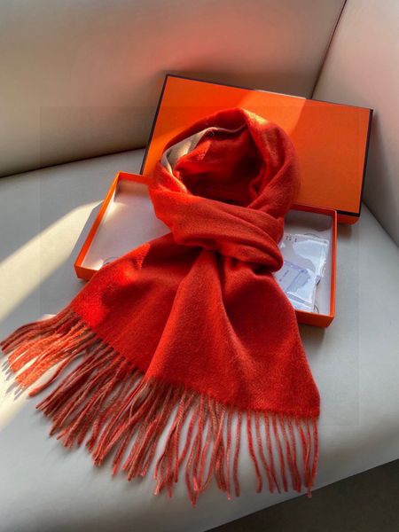 916970 Stylish Women Cashmere Scarf Full Letter Printed Scarves Soft Touch Warm Wraps With Tags Autumn Winter Long Shawls with box