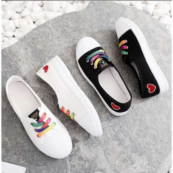 New Fashion with Love Breathable Knitting Shoe Upper Yarn with Classical Canvas Summer Shoes for Girls
