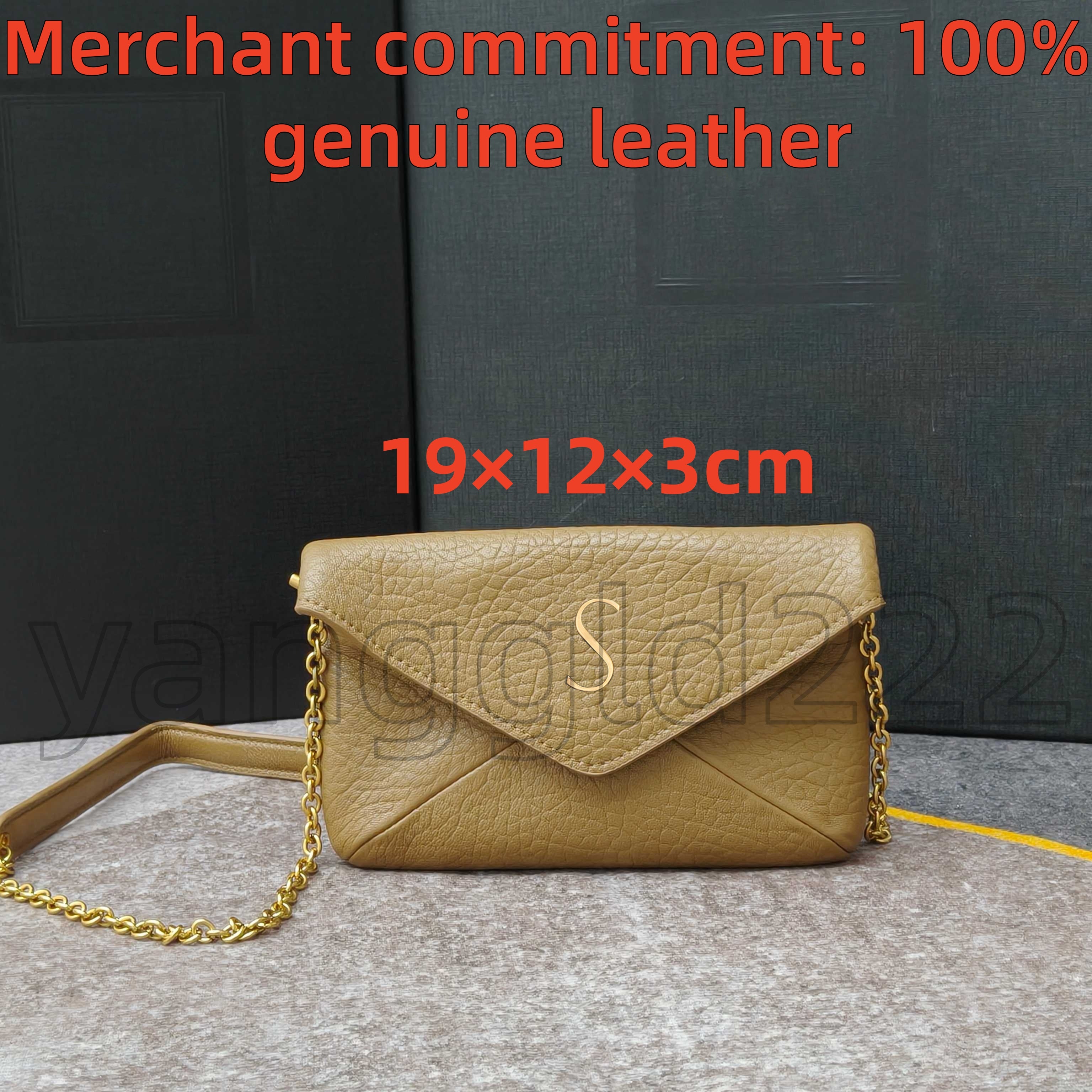 Luxury Designer bags Womens leather envelope bag LE CASSANDRES cosmeticmirror quality bag shoulder or as a handbag chain Shoulder