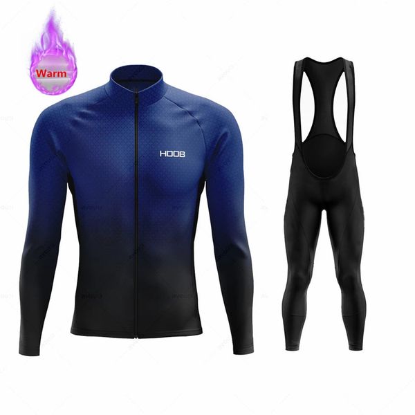 Team Ropa Ciclismo Bike Wear Warm Winter Fleece Jerseys Mens Bicycle Suits Bib Pants Triathlon Cycling Clothing Sets 241219