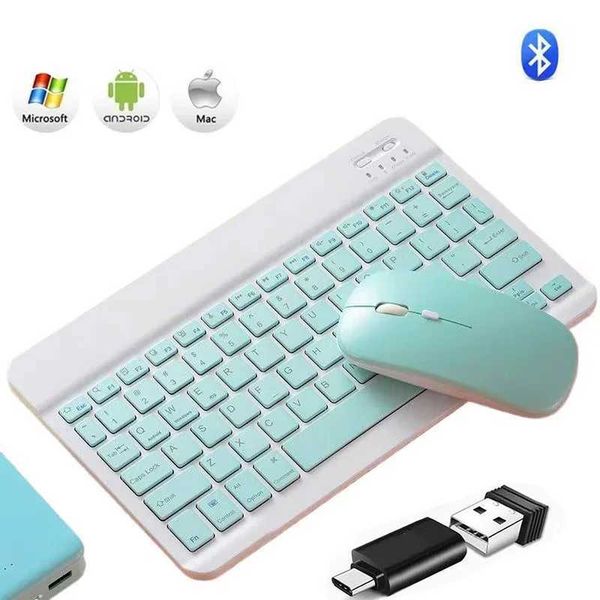 Rechargeable -cpatible Keyboard tra-Slim Wireless Mouse Keyboard Set Android Tablet Z250115