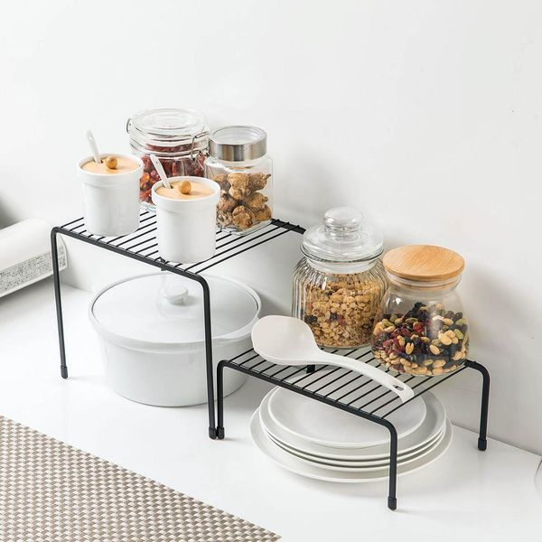 Storage Holders Racks Kitchen Closet Shelf Dish Drying Spice Jars Holder Seasoning Bottles Shelves Organizer 230410